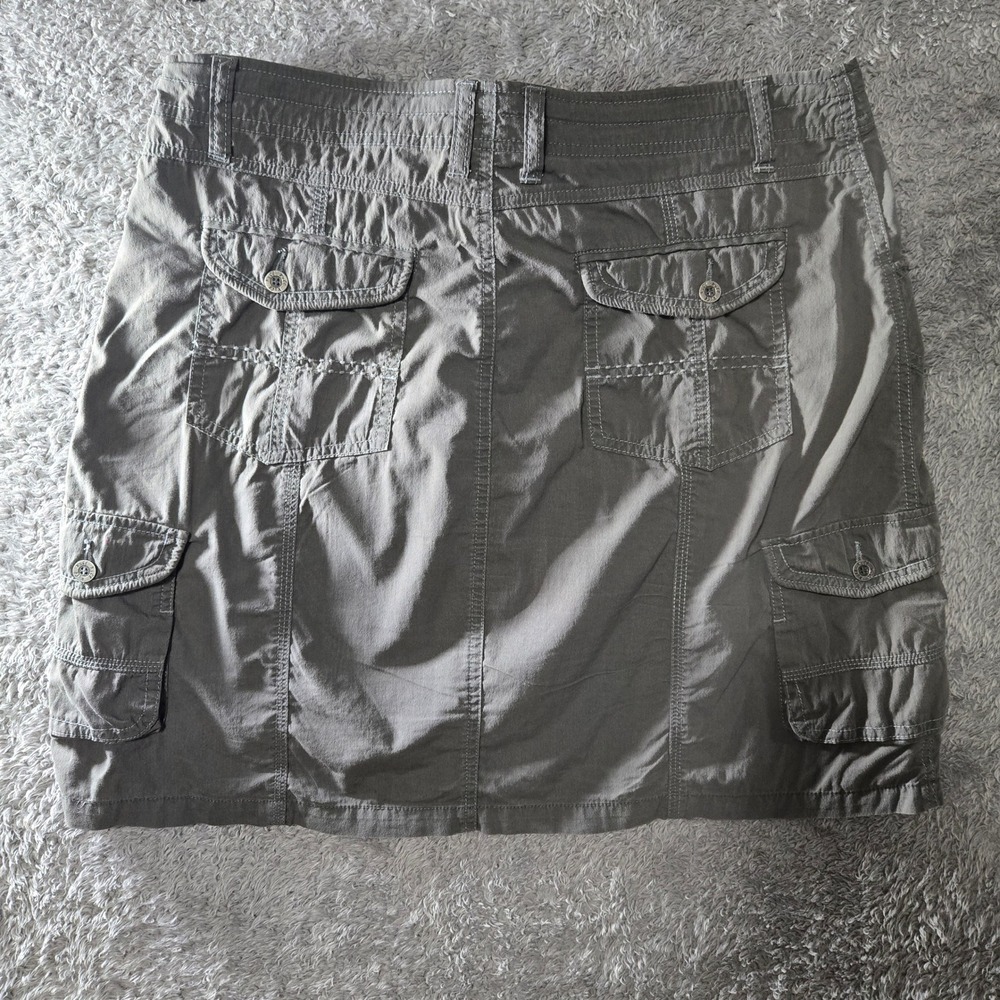 Kuhl Women Gray Cargo Skirt Size 10 Hiking Outdoor Utility Pocket Classic Fit - Picture 5 of 8